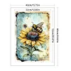 (Big Size) Bee On Sunflower- 11CT Stamped Cross Stitch 40*60cm/15.75*23.62in