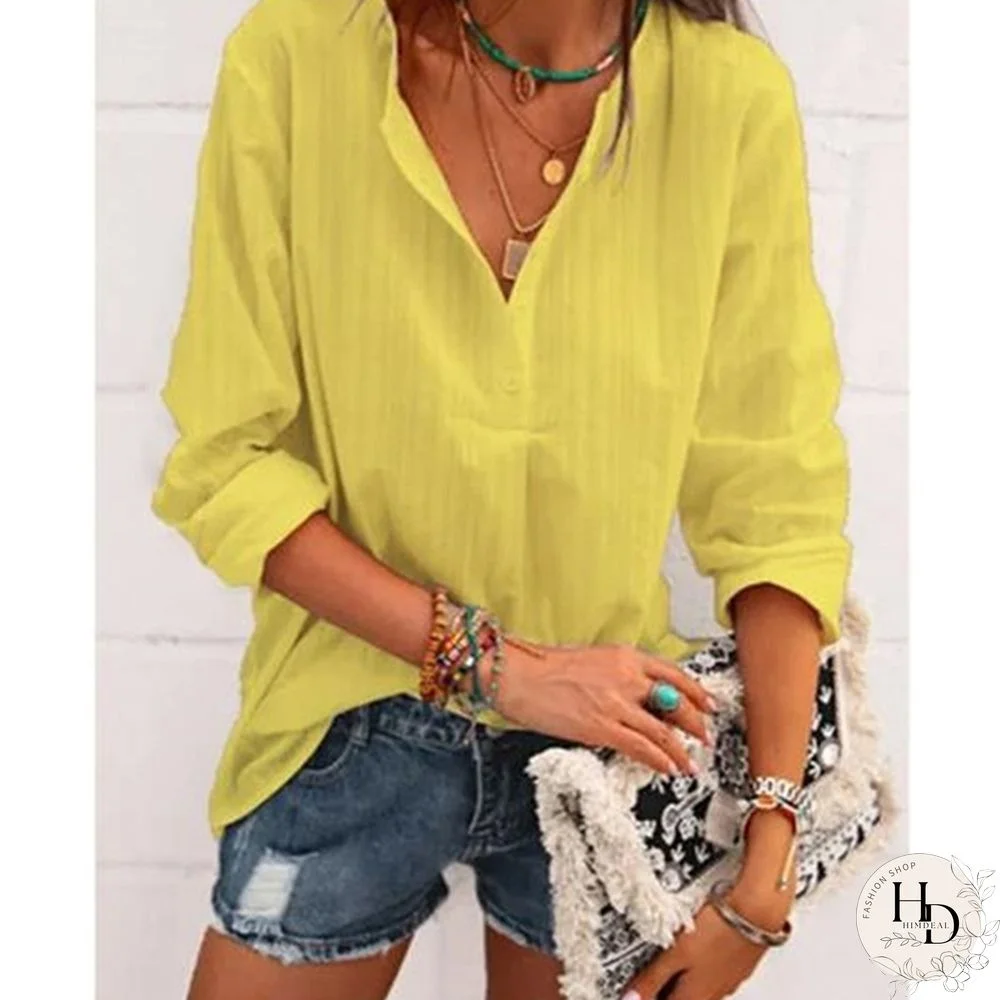 Jacquard Spring and Autumn Loose Blouse Open Tube Round Neck Woven T-shirt