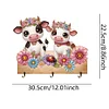 (US Local)Cow DIY Diamond Painting Hanging Hook Wall Hooks No Hole Punching Wall Decor