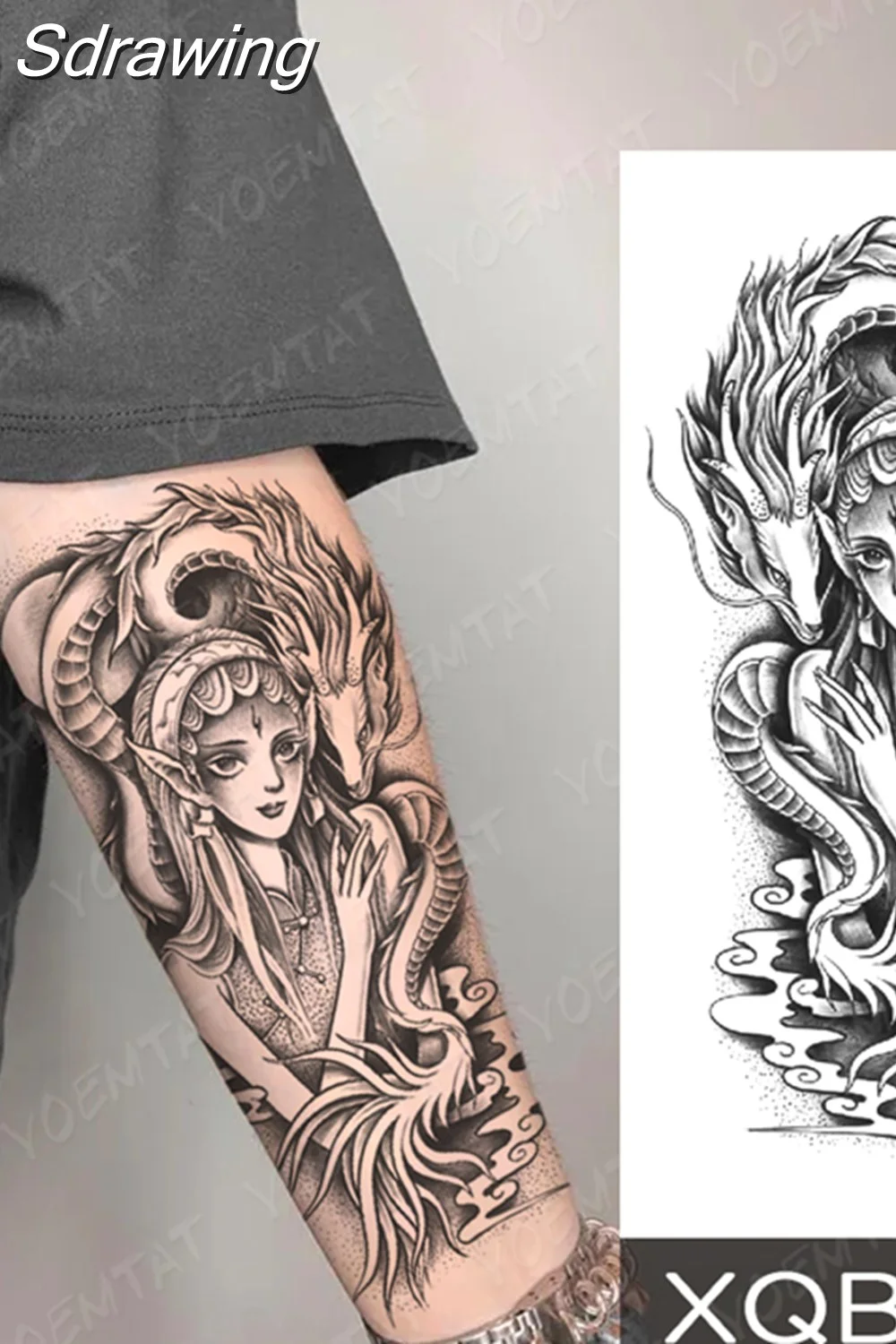 Sdrawing Temporary Tattoo Sticker Butterfly Flower Totem Flash Tatto Y2k Style Body Art Arm Leg Waist Fake Tatoo Men Women