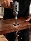 4PCS Square Hole Drill Bits 6.4/8/9.5/10/12.7mm for Precise Woodworking
