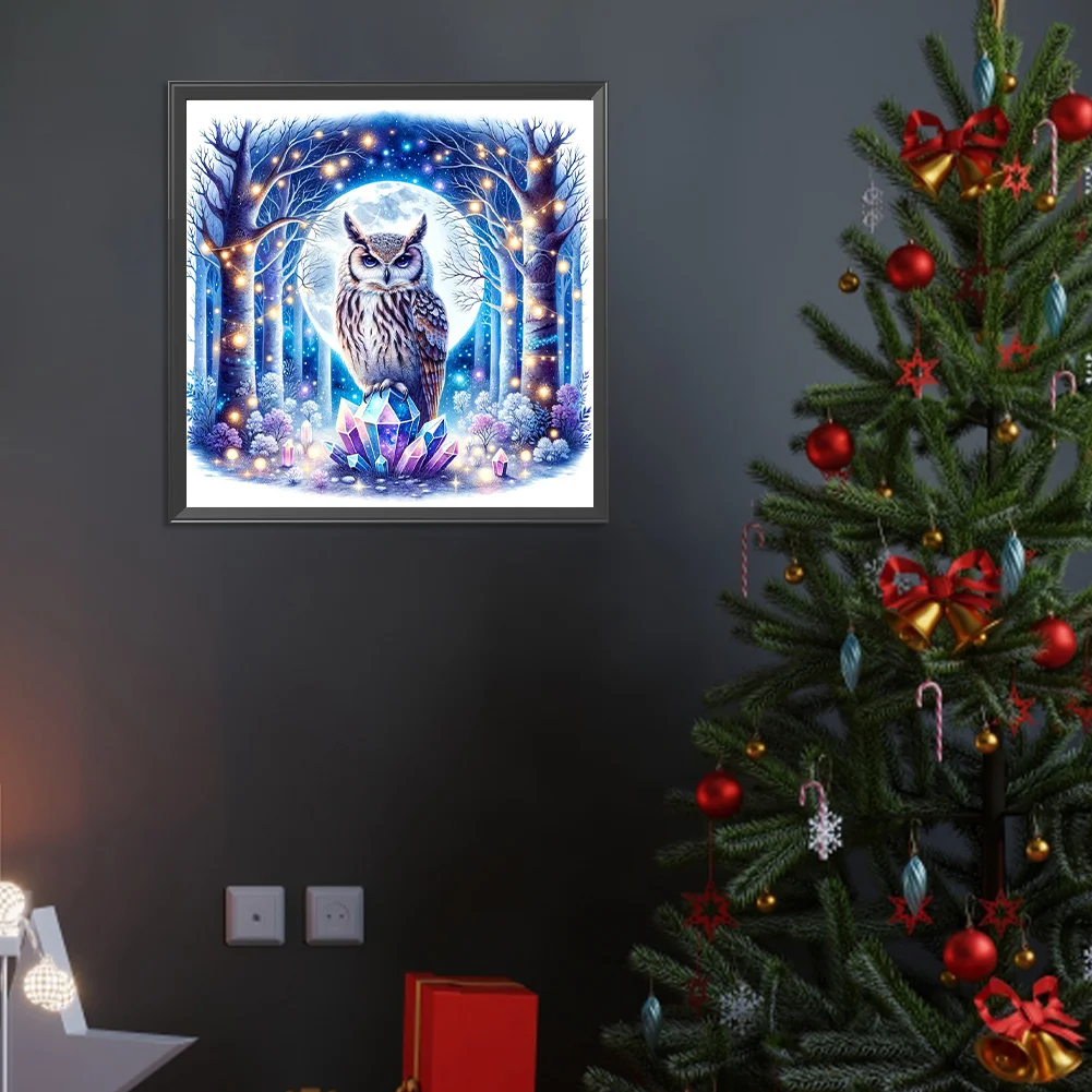 Full Round Diamond Painting 40*40cm - Owl