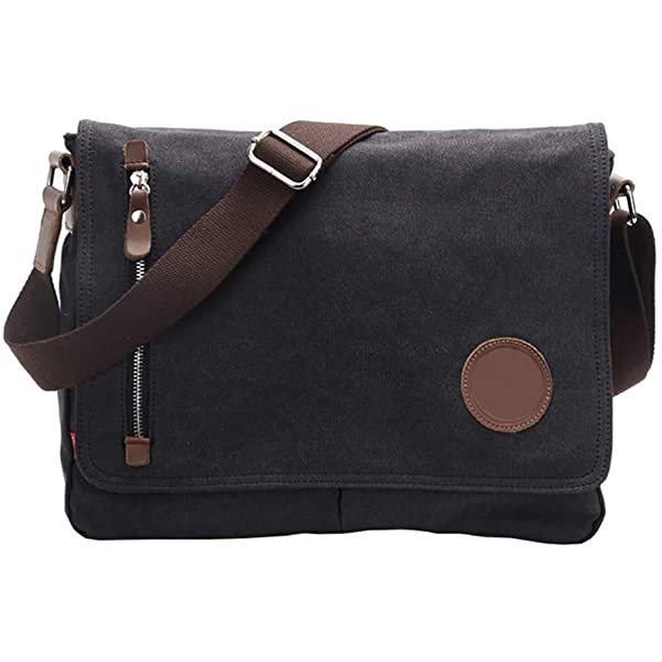 VRIGOO Vintage Shoulder Crossbody Bag for Men Women
