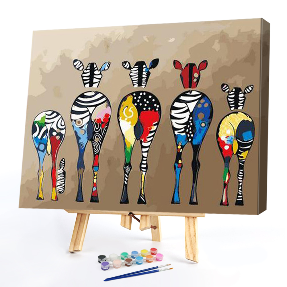 

40*50CM Paint By Numbers-Zebra, 501 Original