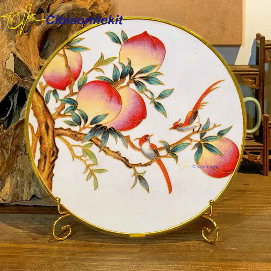 Peach Tree -Cloisonne Painting Art Kits - Cloisonnekit