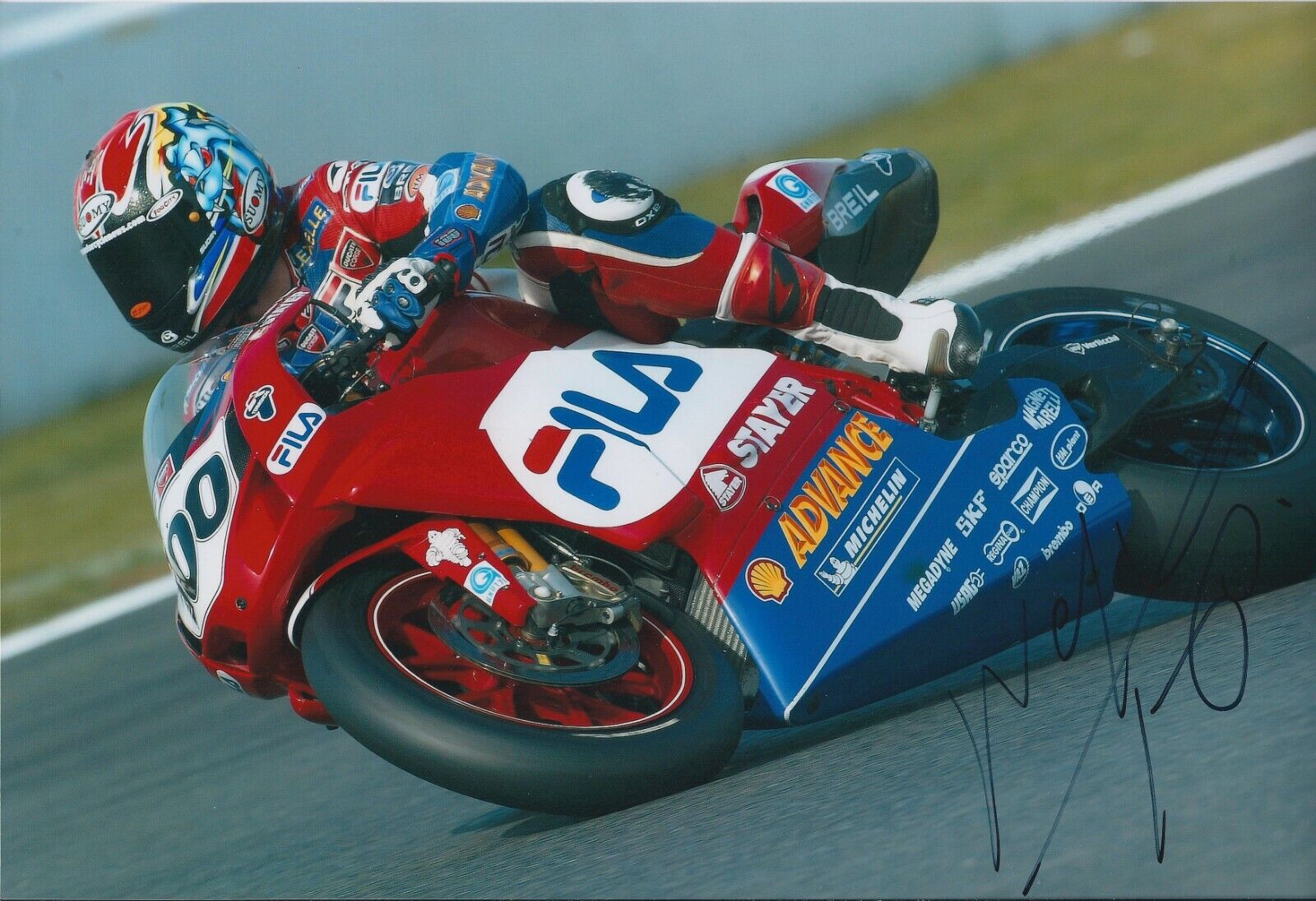 Neil Hodgson SIGNED British & World Superbikes Champion 12x8 Photo Poster painting AFTAL BSB WSB