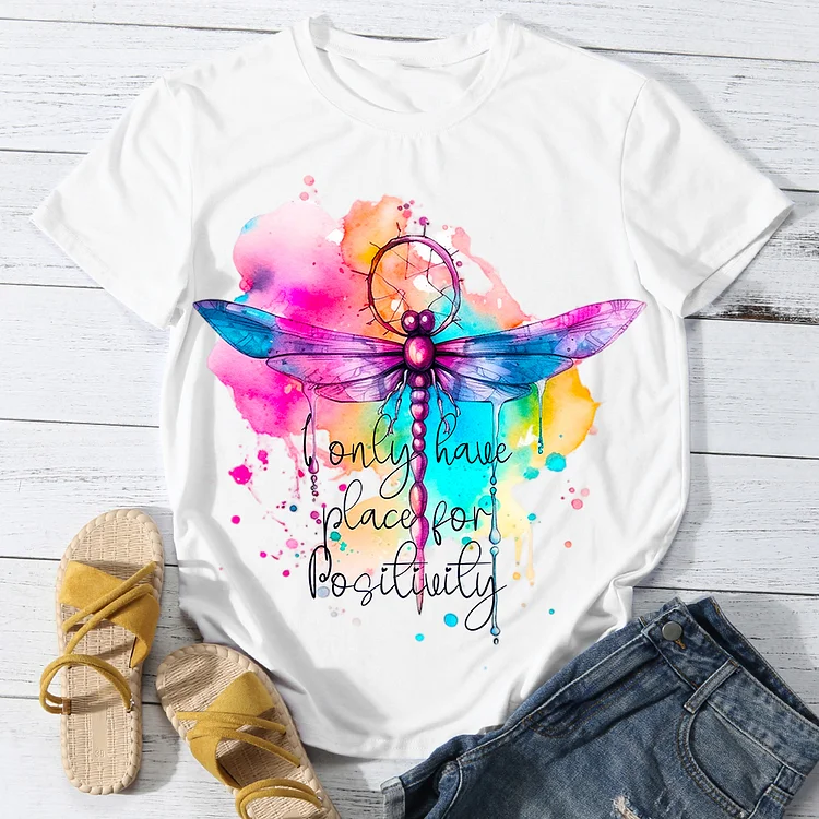 Lonly have place for posibility Dragonfly Women Round Neck T-shirt - BSTCA0103