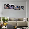 (4er Pack) Halbmond Schmetterling - speziell geformtes Diamond Painting - 30*30cm