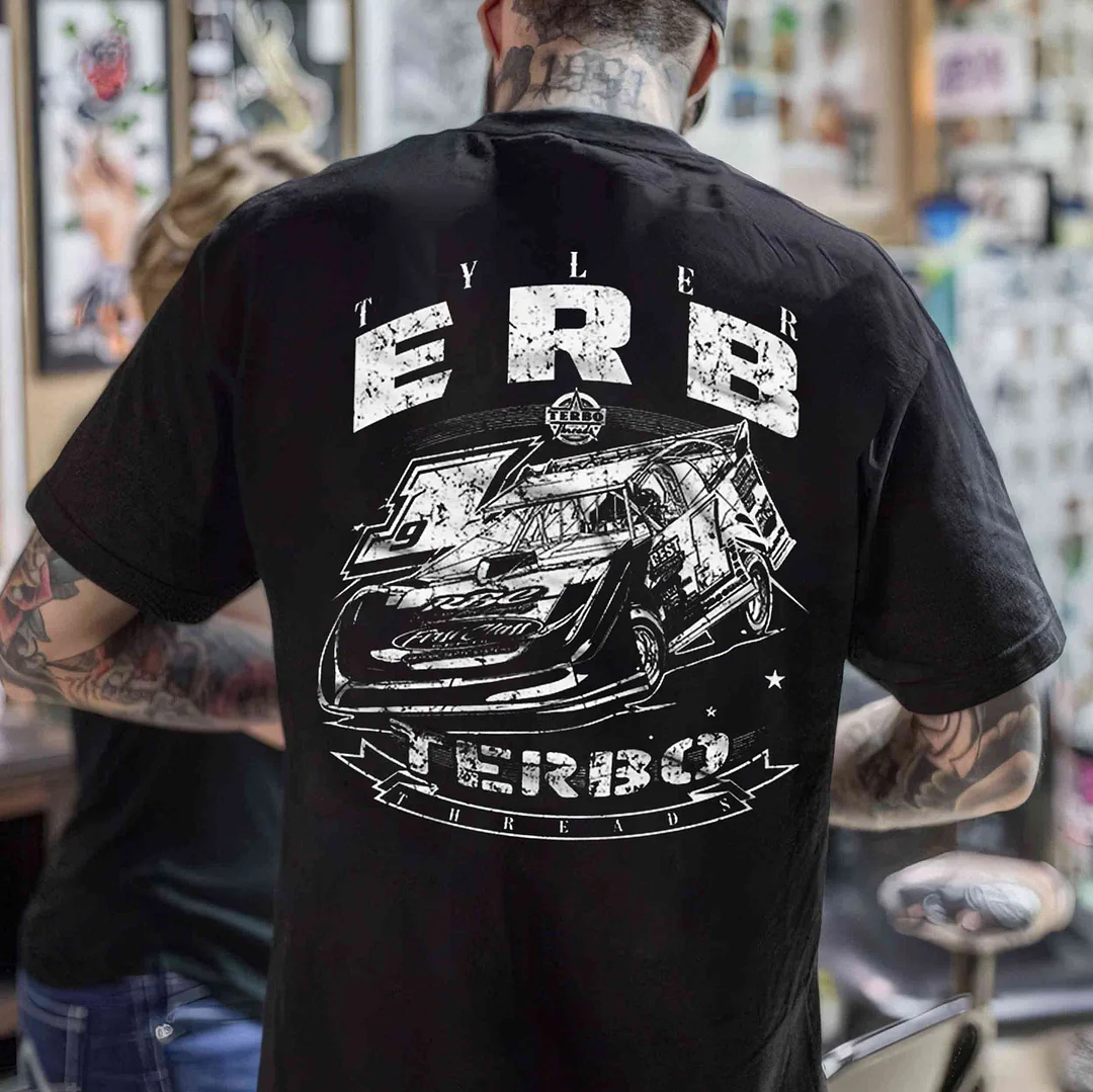TYLER ERB TERBO Race Car Print Men's T-shirt