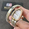Bvlgari Serpenti Tubogas single-spiral Two-Tone 35mm Silver Dial Diamond Ladies Watch 103648 Super Clone