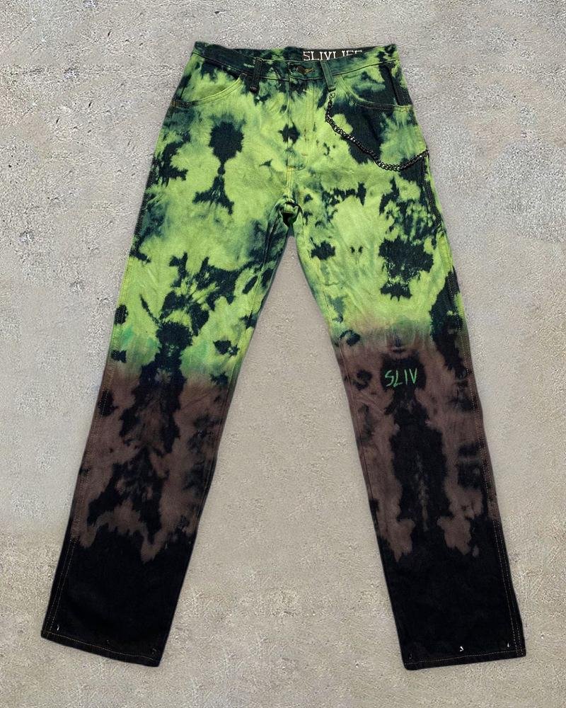 Men's abstract printed trousers-12