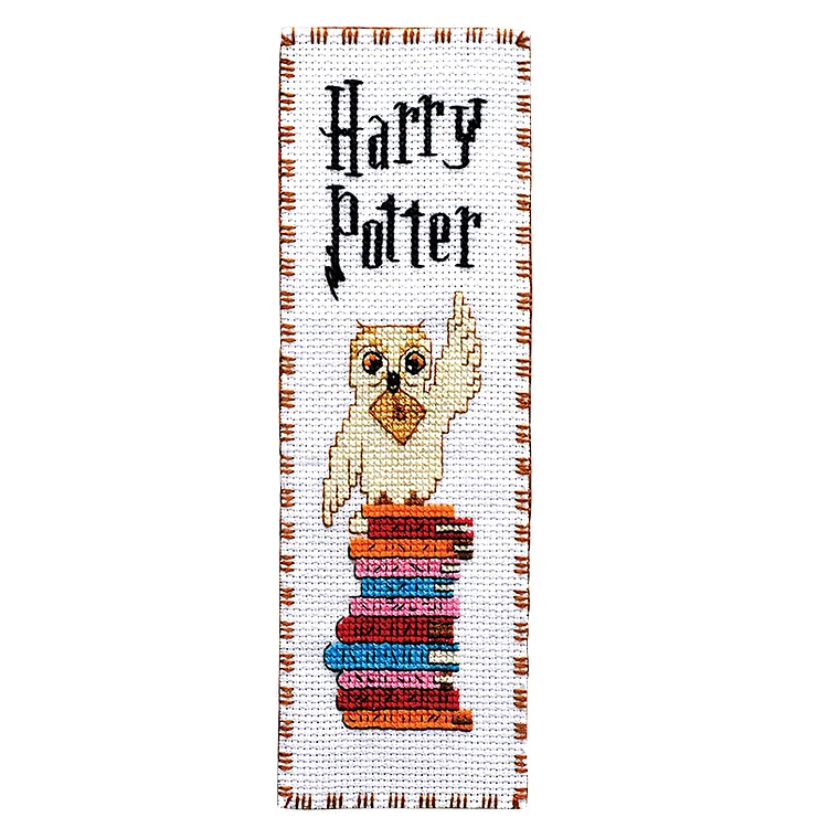 Bookmark - Harry Potter Owl 14CT Counted Cross Stitch 18*6CM