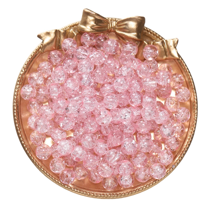 50 PCS/Package Diameter 10mm Diameter 4mm Diameter 8mm Glass Solid Color Jewelry Accessories