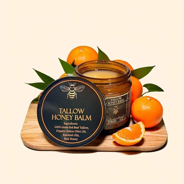 🍃Skin Care Hot Sale 49% OFF - Organic Grass-Fed Beef Tallow Balm with Raw Honey