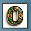 Diamond Painting -DIY Round Drill Sunflower Number 0