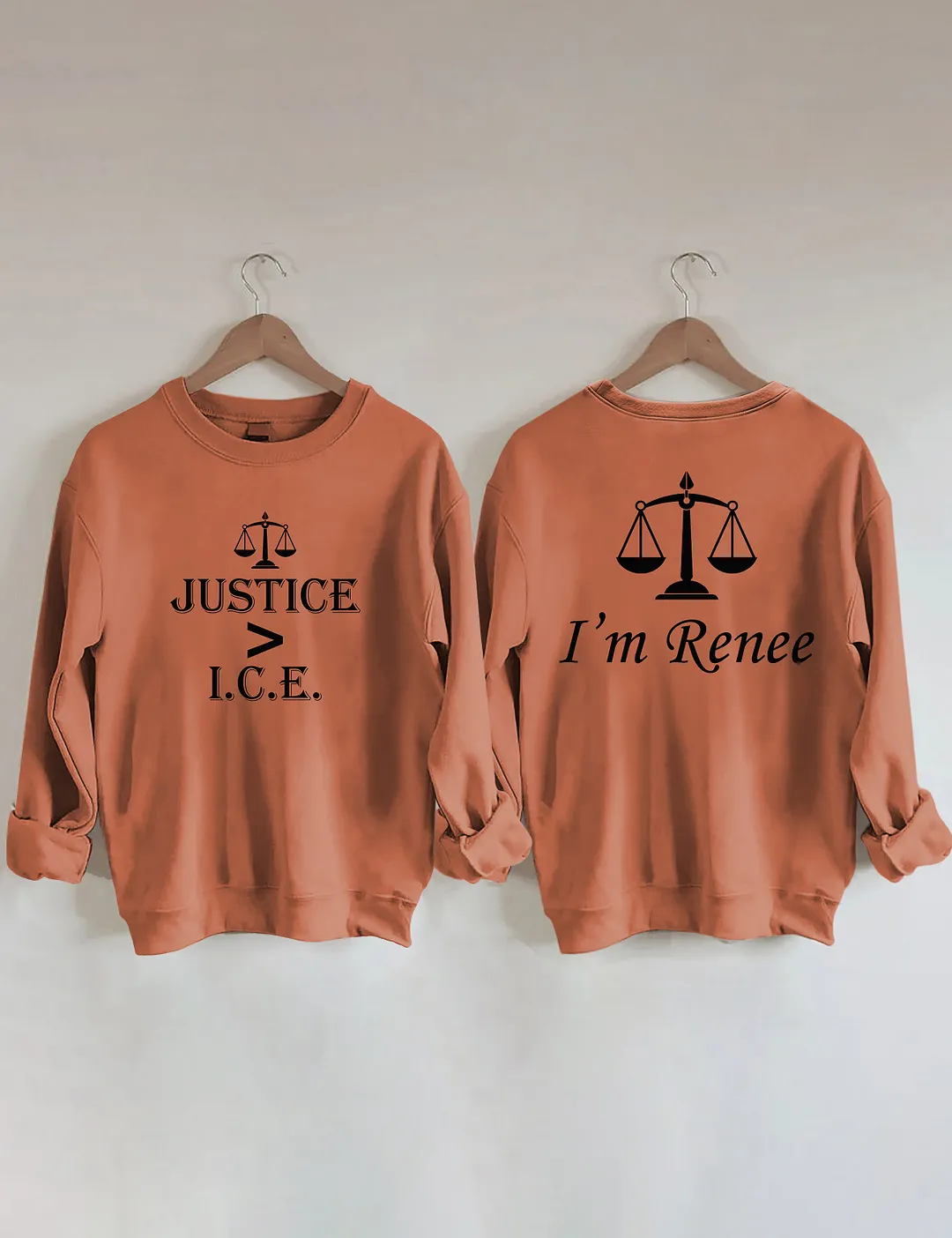 Justice Greater Than ICE Sweatshirt
