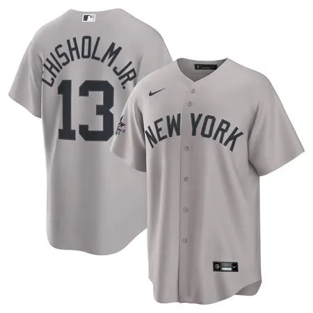 Youth New York Yankees #13 Jazz Chisholm Jr.  Gray 2025 MLB All-Star Game Road Replica Player Jersey