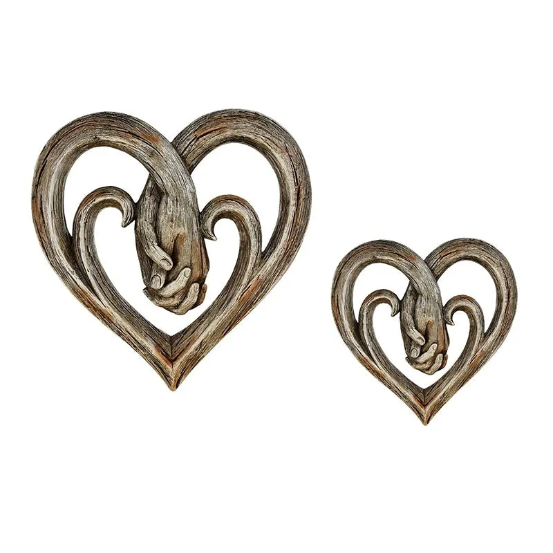 Heart Holding Hands Wall Decor Forever Love