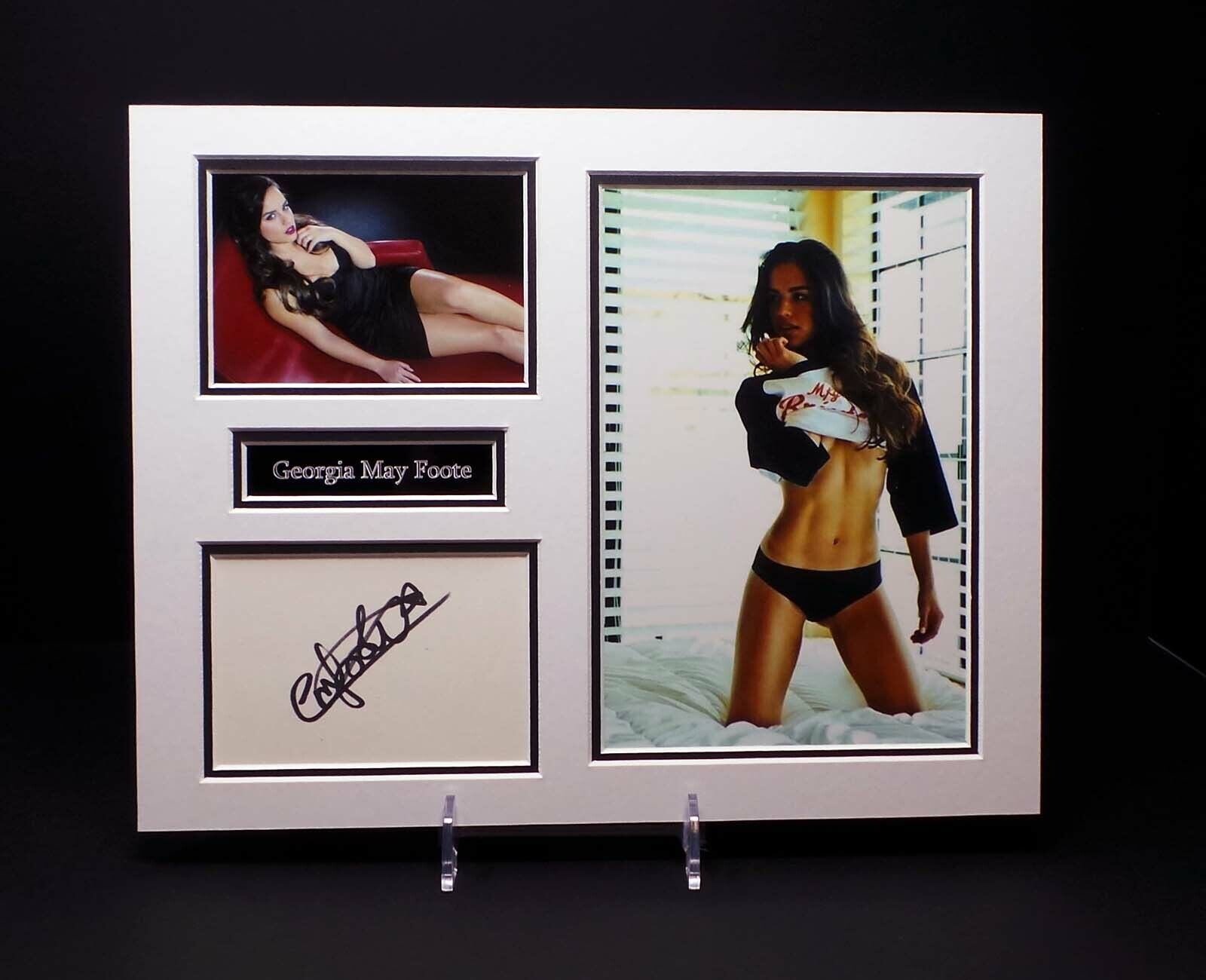 Georgie May FOOTE Signed Mounted Sexy Photo Poster painting Display 1 AFTAL RD COA Corrie Babe