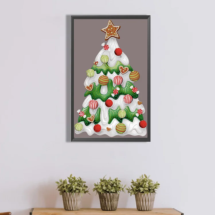 Christmas House - Partial Drill - Special Diamond Painting（40*30cm)-826860