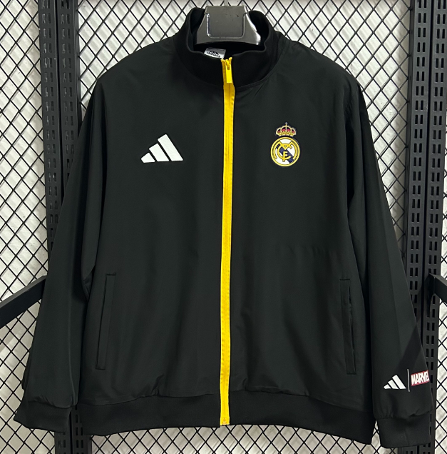 2025/2026 Real Madrid Marvel Collaboration Edition Windbreaker Football Jersey 1:1 Thai Quality