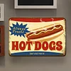 Hot dog calligraphy - Vintage Metal Signs(12*8Inch) 