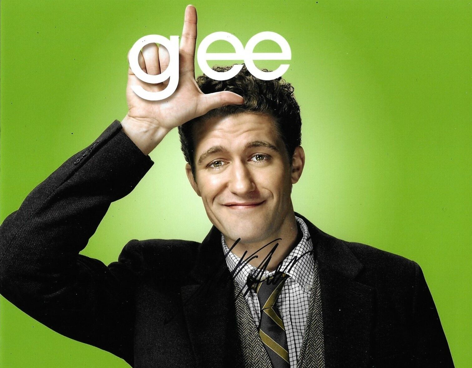 Matthew Morrison Signed Glee 10x8 Photo Poster painting AFTAL