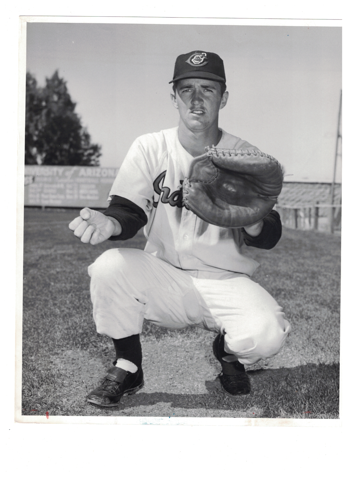 Dick Brown Cleveland Indians 8x10 Vintage Team Issued Photo Poster painting RH1