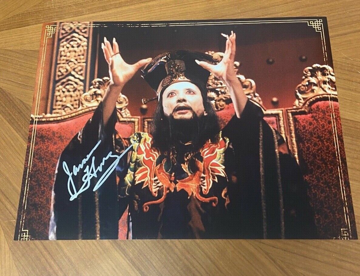 * JAMES HONG * signed 11x14 Photo Poster painting * BIG TROUBLE IN LITTLE CHINA * LO PAN * 9