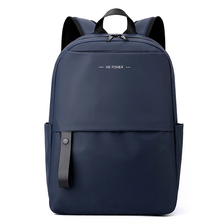 Nylon Business Backpack Lightweight Student Schoolbag Sports Bags (Dark Blue)