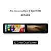 Doppel 12,3 Zoll Mercedes Benz C GLC Android-Bildschirm-Anzeige Apple CarPlay mit Co-Pilot-Bildschirm