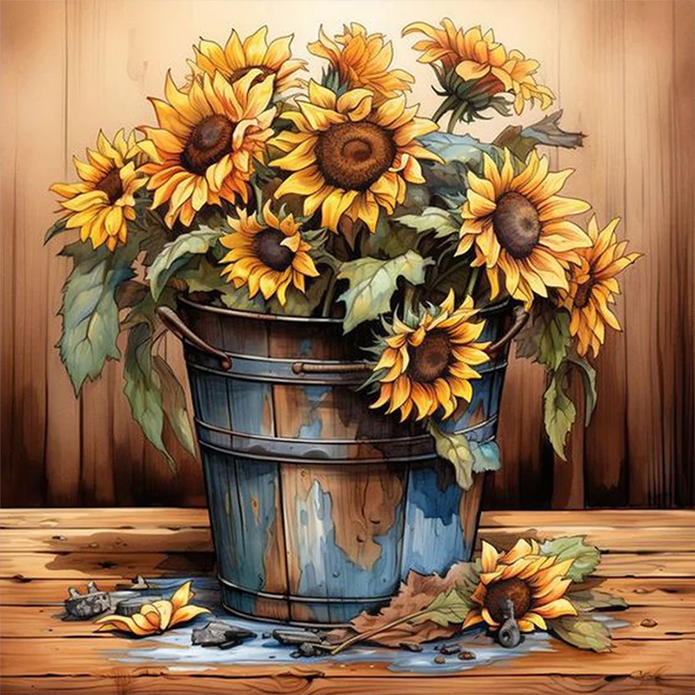 DIY Paint By Number 40*40cm - Sunflower
