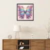 Papillon coloré-partiel spécial diamant peinture-30 * 30cm
