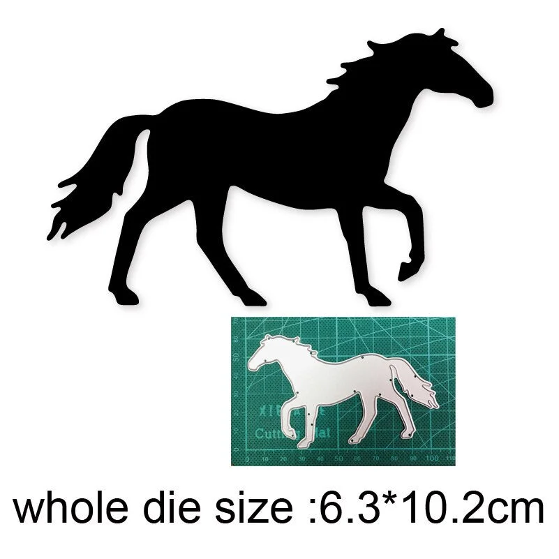 Crafts Metal Cutting Dies Cut Die Mold man Woman Riding Horse Decoration Scrapbooking Dies Knife Mould Blade Punch Stencils Dies