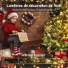Guirlande LED de No&euml;l &eacute;tanche avec t&eacute;l&eacute;commande &agrave; 8 modes