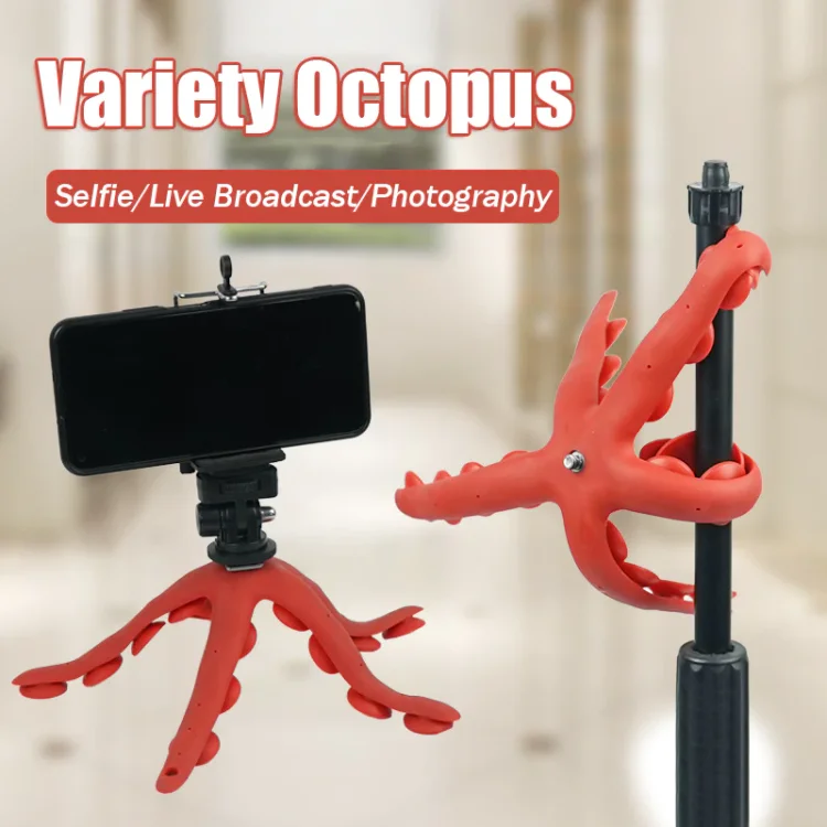 SLR Camera Photography Suction Cup Octopus Stand