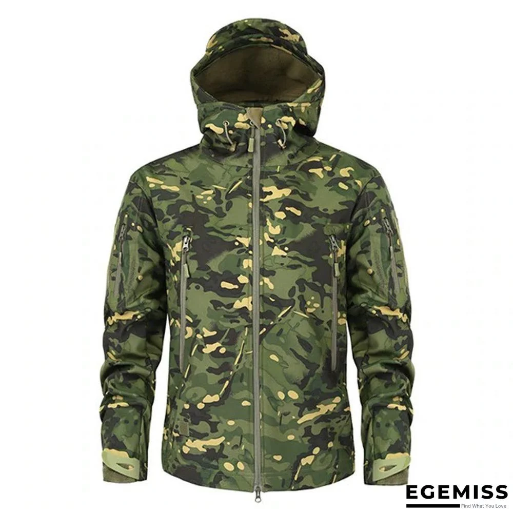 Men's Military Camouflage Fleece Jacket Army Tactical Clothing  Multicam Male Camouflage Windbreakers | EGEMISS