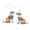 Chat/Chien Boucles d'oreilles pendantes bibliothèque