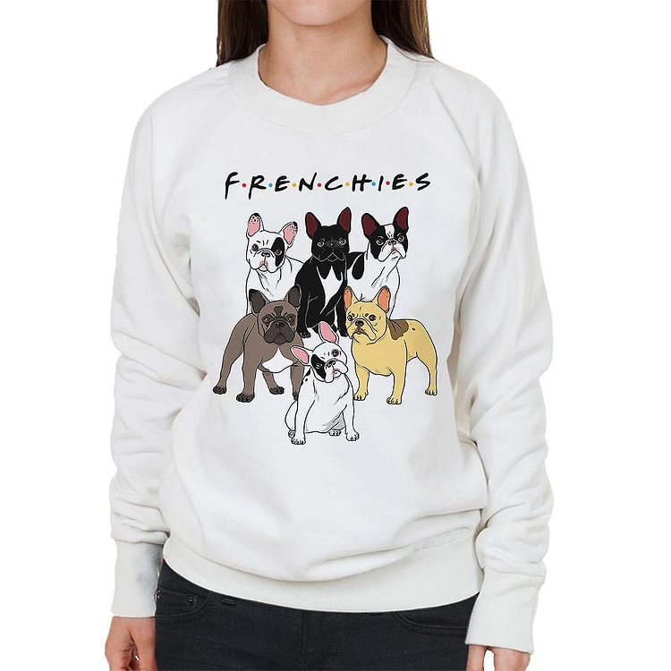Friends French Bulldog Mashup Women's Sweatshirt