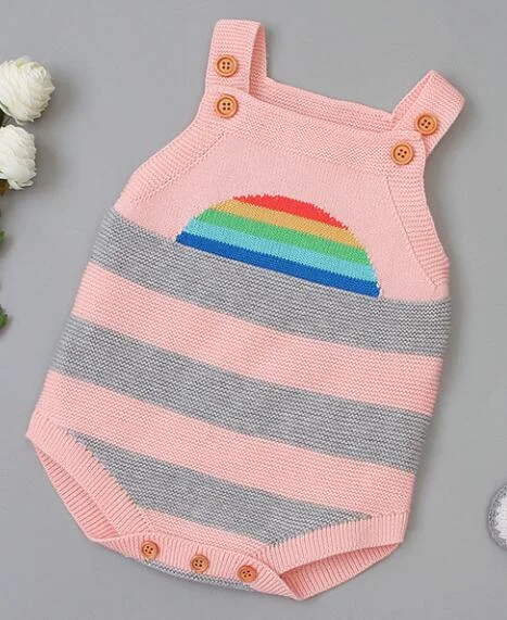 Baby Romper Jumpsuit Autumn Sweater Baby Knitted Sweater Jumpsuit Children Warm Clothing Fashion Jumpsuit