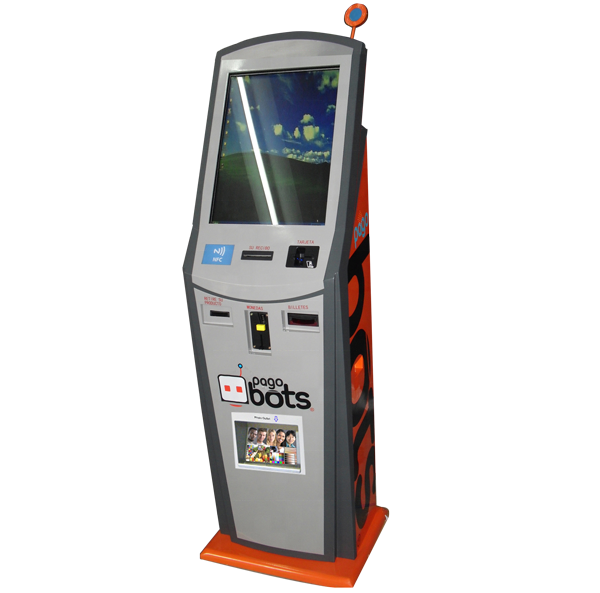 High Quality RFID Automated cash payment self service touch screen kiosk machine
