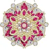 DIY Double Layer Rotatable Mandala Diamond Painting Hanging Kits Crystal Rhinestone Art Pendants for Adults Gift Home Wall 