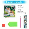 Niedliche Katze speziell geformte 5D-DIY-Teilbohrer-Diamant-Mal-Kits f&uuml;r Erwachsene Anf&auml;nger Wohnkultur Diamant-Punkte-Edelstein-Kunst-Kits 11,81 x 11