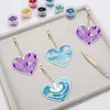 12pcs Love Symbol Double-Sided DIY Diamond Painting Keychain Kit