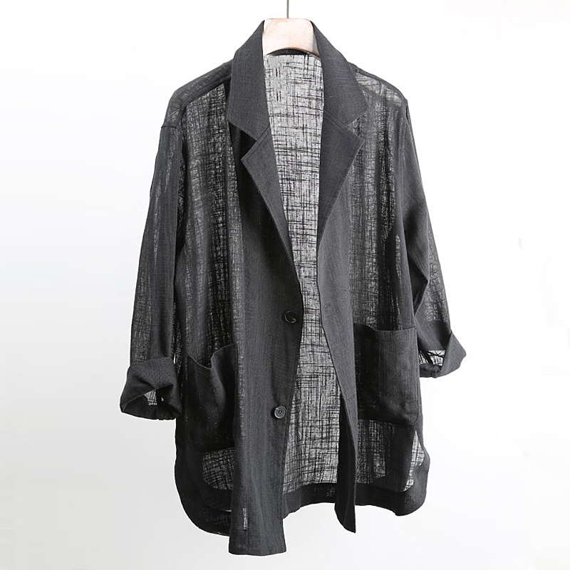 Men's Light Linen Breathable Casual Loose Blazer