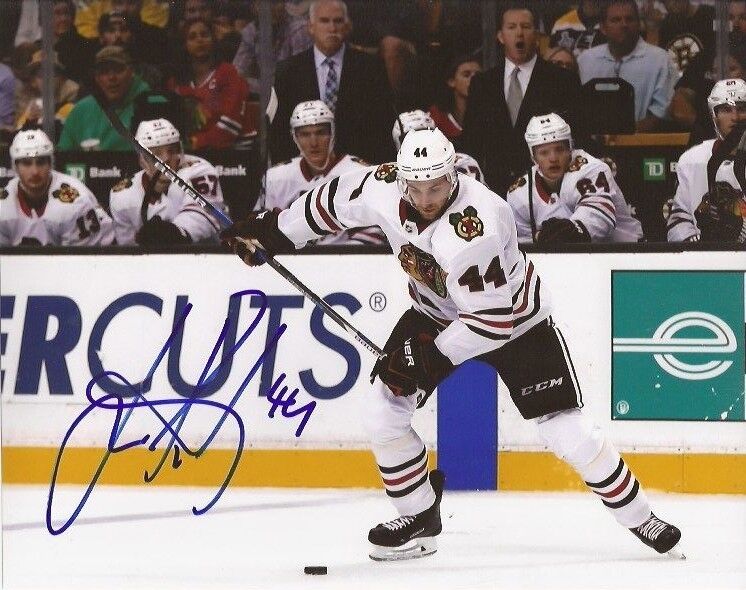 Jan Rutta signed Chicago Blackhawks 8x10 Photo Poster painting autographed Hawks 5