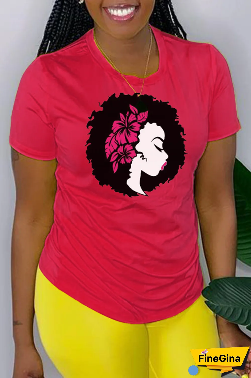 Black Casual Vintage Print Patchwork O Neck T-Shirts