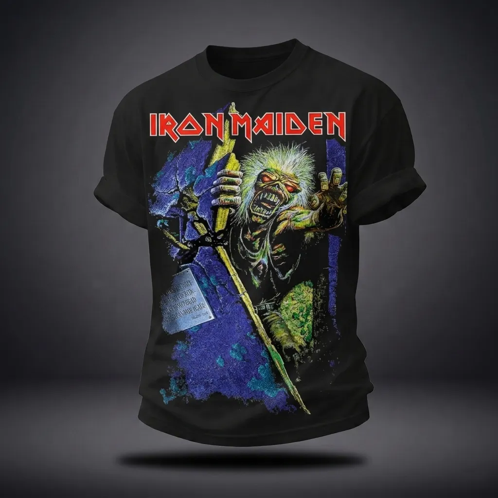 Unisex Vintage Rock   Graphic Print T-Shirt