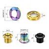 Titanium Alloy Crank Bolt Locking Screw W/ Bike Crank Arm Cap Fixing Crank Screw