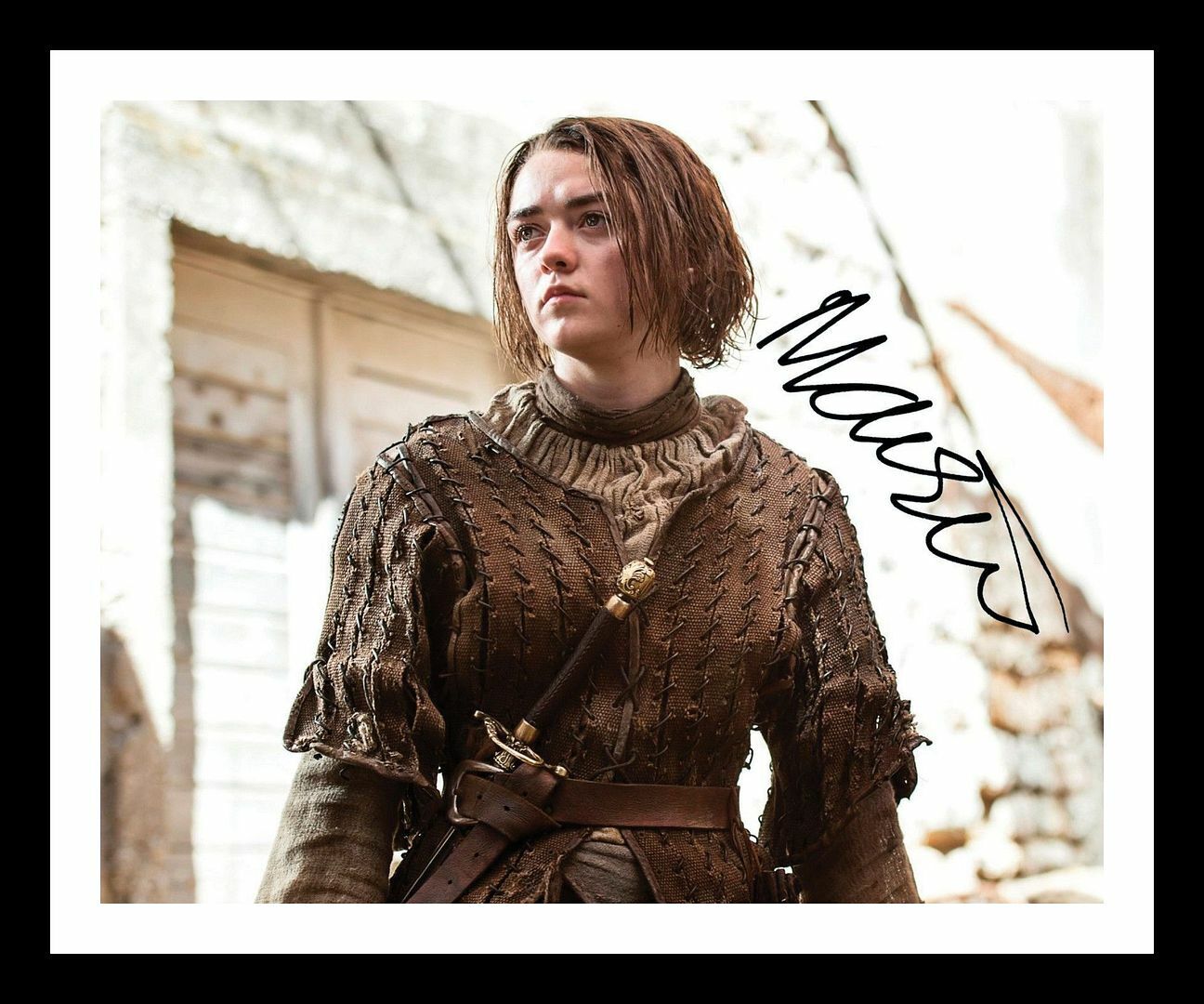 Maisie Williams - Game Of Thrones Autograph Signed & Framed Photo Poster painting